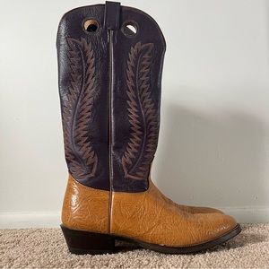 Nocona Brown and Black Cowboy Boots